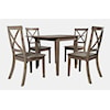 Jofran Eastern Tides 5 Piece Table and Chair Set