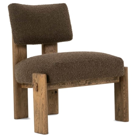 Upholstered Armless Accent Chair