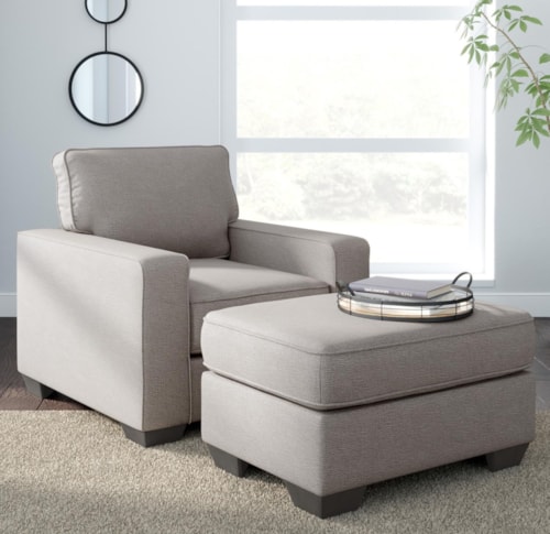 Contemporary Chair & Ottoman