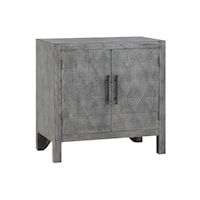 Coastal 2-Door Cabinet with Sleek Metal Hardware