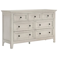 Transitional Youth Dresser with 7 Drawers