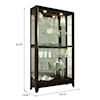 Pulaski Furniture Curios Two-Way Sliding Door Curio Cabinet