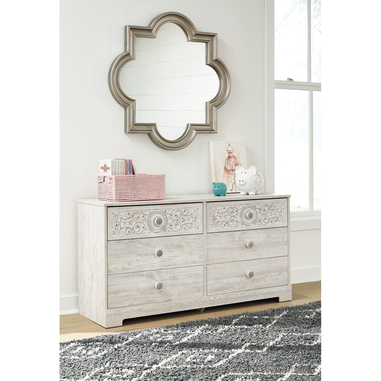 Ashley Signature Design Paxberry Six Drawer Dresser