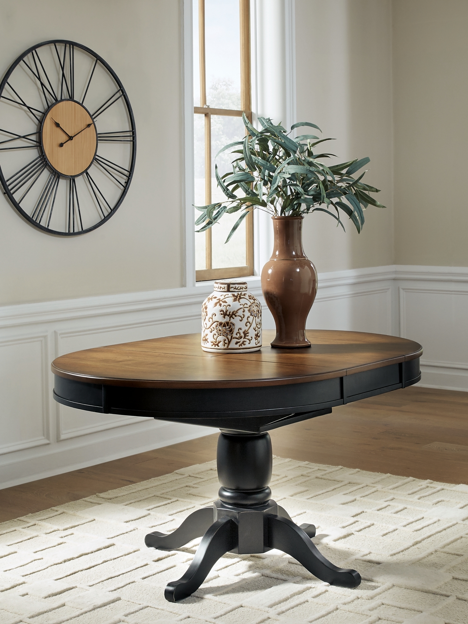 Ashley (Signature Design) Clorazi Oval Drm Butterfly Ext Table