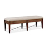 Magnussen Home Bay Creek Dining Bench w/Upholstered Seat