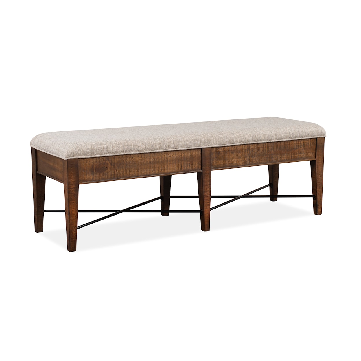 Magnussen Home Bay Creek Dining Bench w/Upholstered Seat