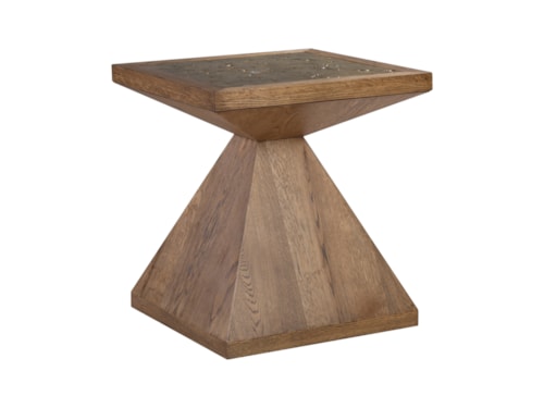 Transitional Square End Table