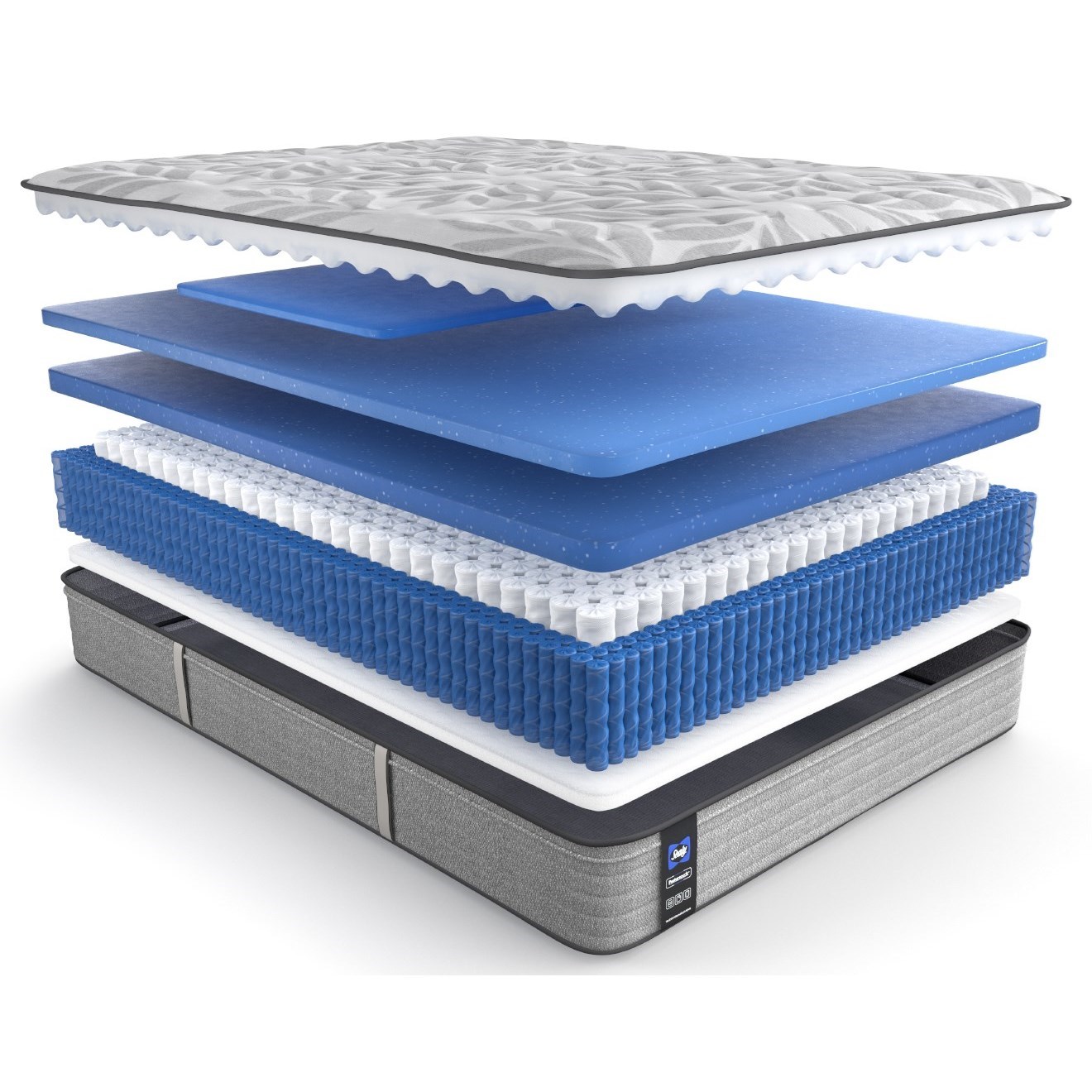 Sealy PPS5 Posturpedic Innerspring Med FXET Queen Dantley Medium Firm Euro-Top Mattress