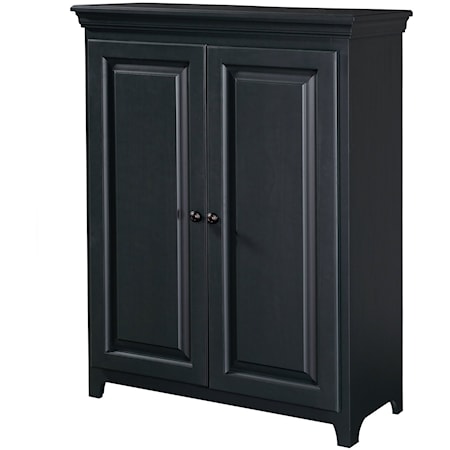 Solid Pine 2 Door Jelly Cabinet with 3 Adjustable Shelves