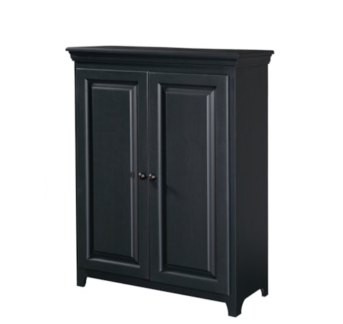 Solid Pine 2 Door Jelly Cabinet with 3 Adjustable Shelves