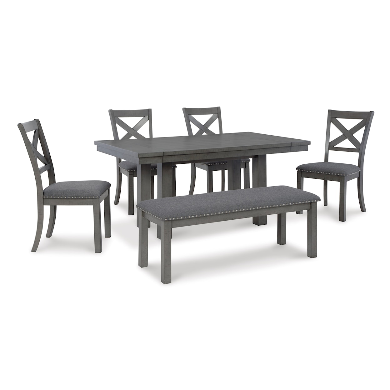 Signature Design by Ashley Myshanna 6-Piece Dining Set with Bench