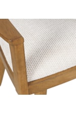 Jofran Axis Transitional Panel Back Swivel Chair with Upholstered Seat