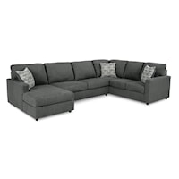 3-Piece Sectional with Left Chaise