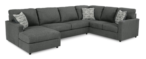 3-Piece Sectional With Chaise
