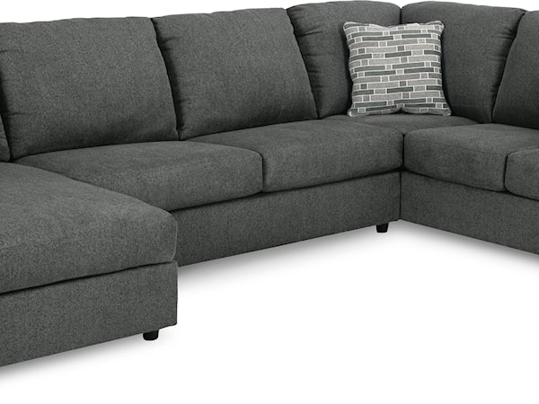 3-Piece Sectional with Chaise