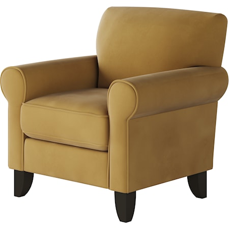 Accent Chair with Rolled Arms