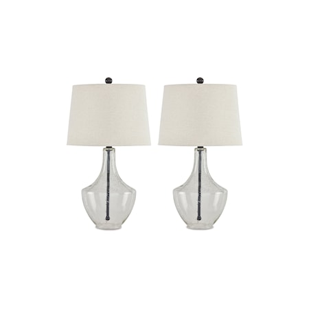 Glass Table Lamp (Set of 2)