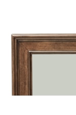 Liberty Furniture Rustic Traditions Transitional Eight-Drawer Dresser with Wood-Framed Landscape Mirror