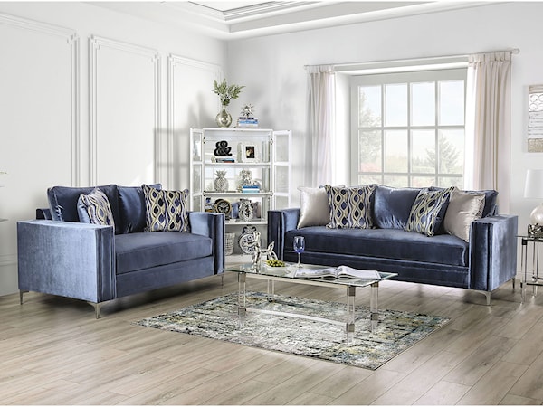 Sofa and Loveseat Set