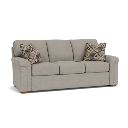 Casual Sofa with Pillow Arms