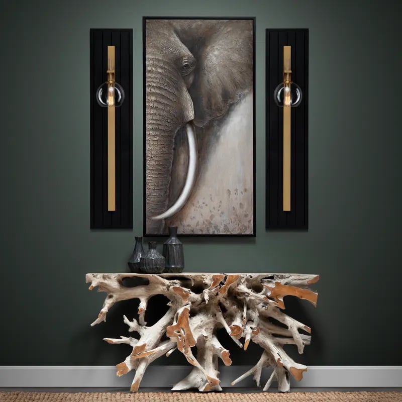 Tusk Elephant Oil Painting