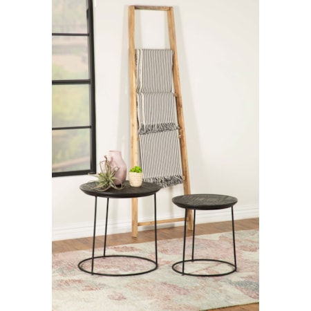 Loannis 2-piece Wood Nesting Table