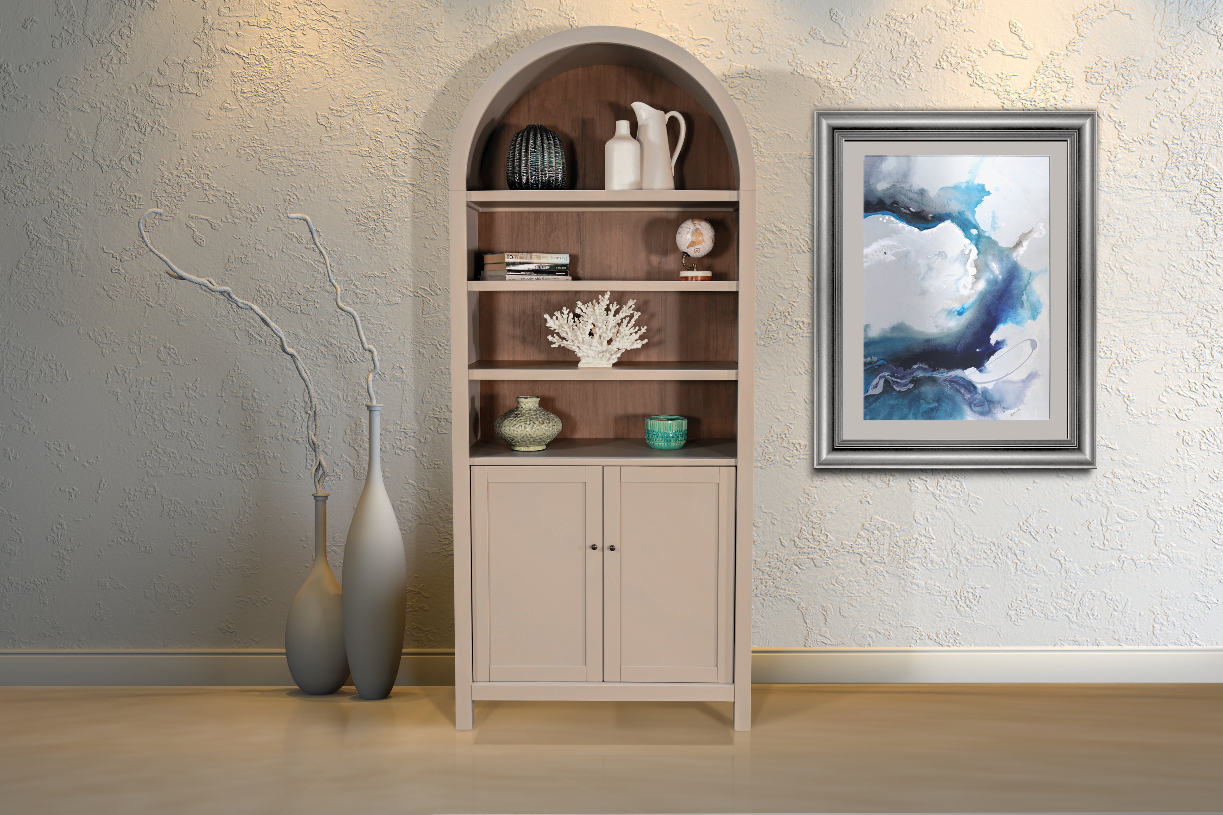 Sunny Designs Sunny Designs Arched Display Cabinet with Doors
