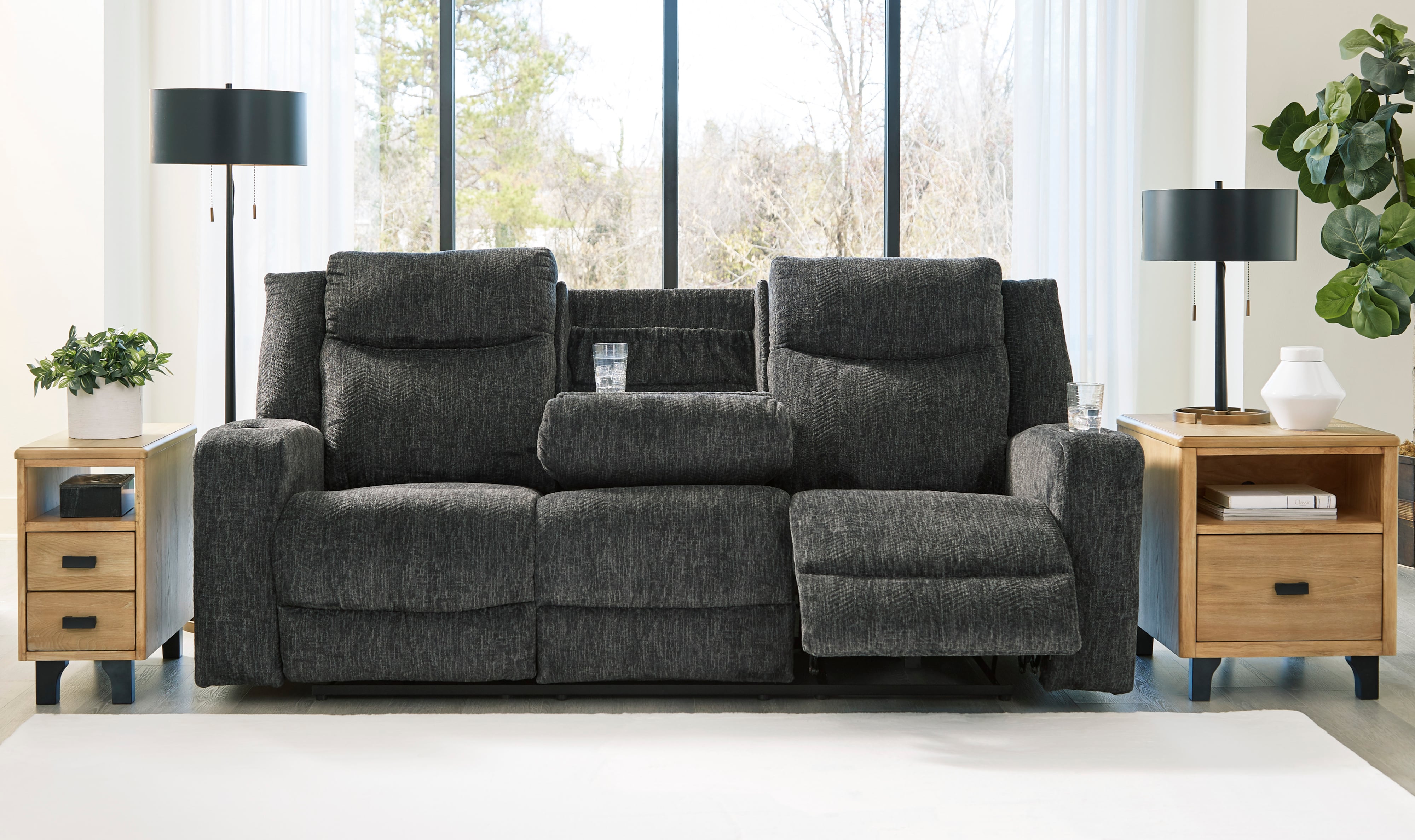 Signature Design by Ashley Martinglenn 4650489 Reclining Sofa with Drop