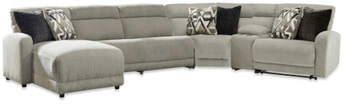 6-Piece Power Reclining Sectional With Chaise