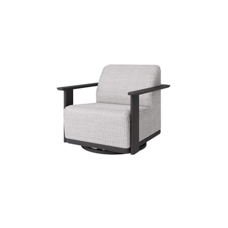 Padded Club Swivel Glider