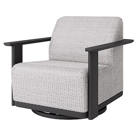 Padded Club Swivel Glider