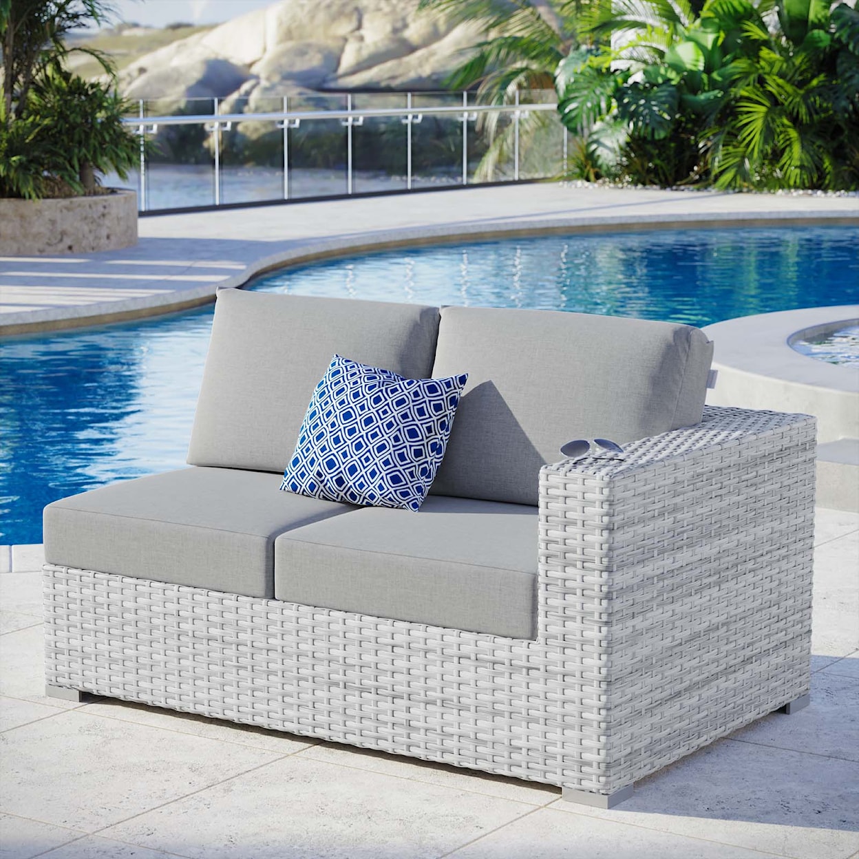 Modway Convene Outdoor Right-Arm Loveseat