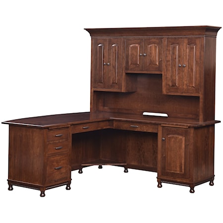 L-Corner Desk and Hutch