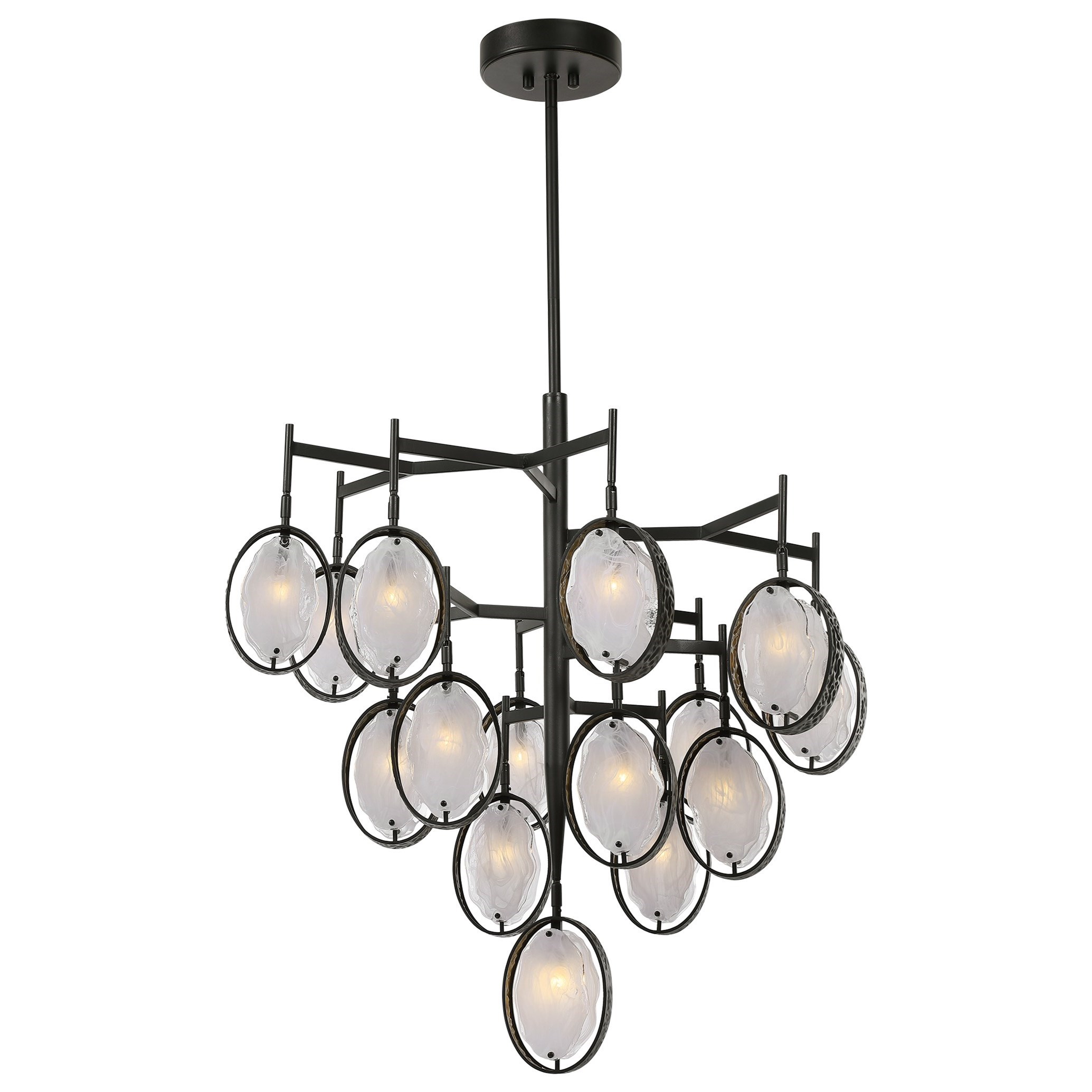 Uttermost Lighting Fixtures - Chandeliers Maxin 15 Light Large Bronze Chandelier