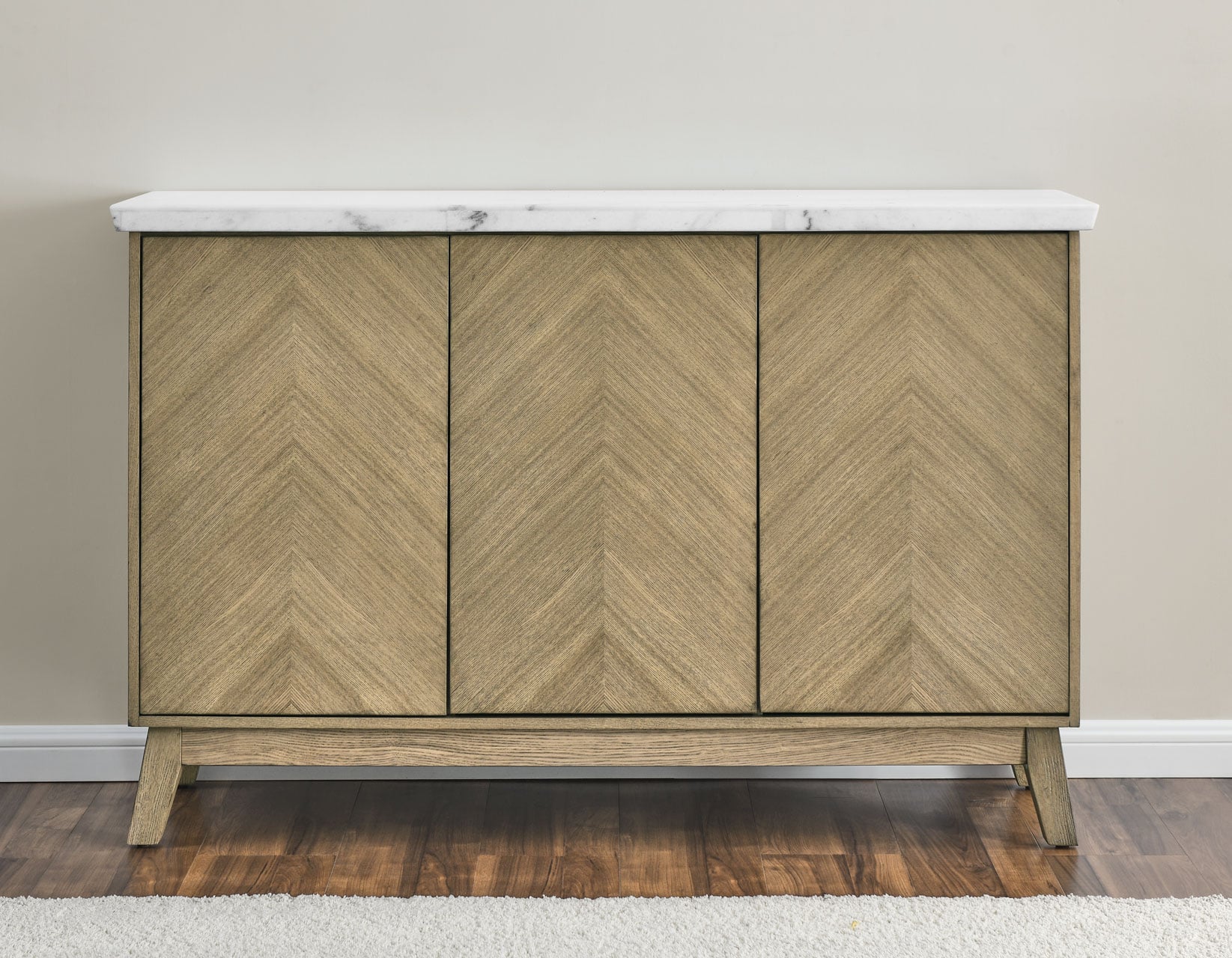 White Marble Top Server