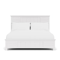 Cottage King Panel Bed with Low Profile Footboard