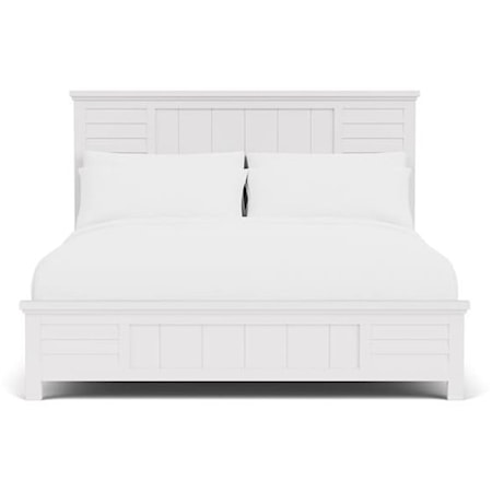 Cottage Queen Panel Bed with Low Profile Footboard