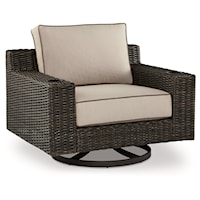 Outdoor Swivel Lounge With Cushion