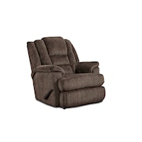 Traditional Manual Recliner with Pillow Arms