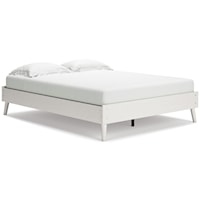 White Queen Platform Bed