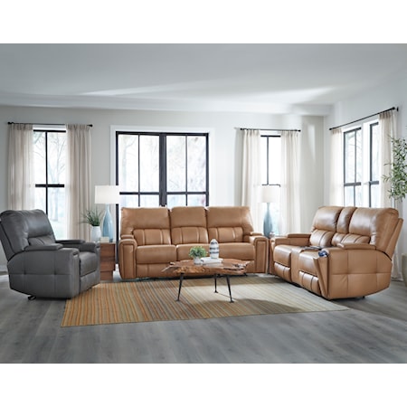 Triple Power Sofa W/ Power Drop Down Table