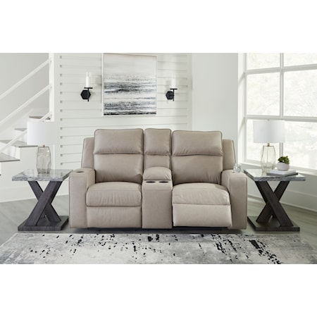 Double Reclining Loveseat w/ Console