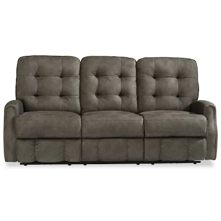 Button Tufted Reclining Sofa
