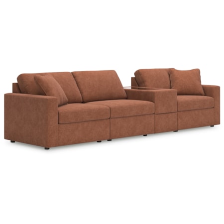 4-piece Sectional Console