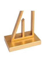 Crestview Collection  Brandt Modern Angular Gold Metal Table Lamp