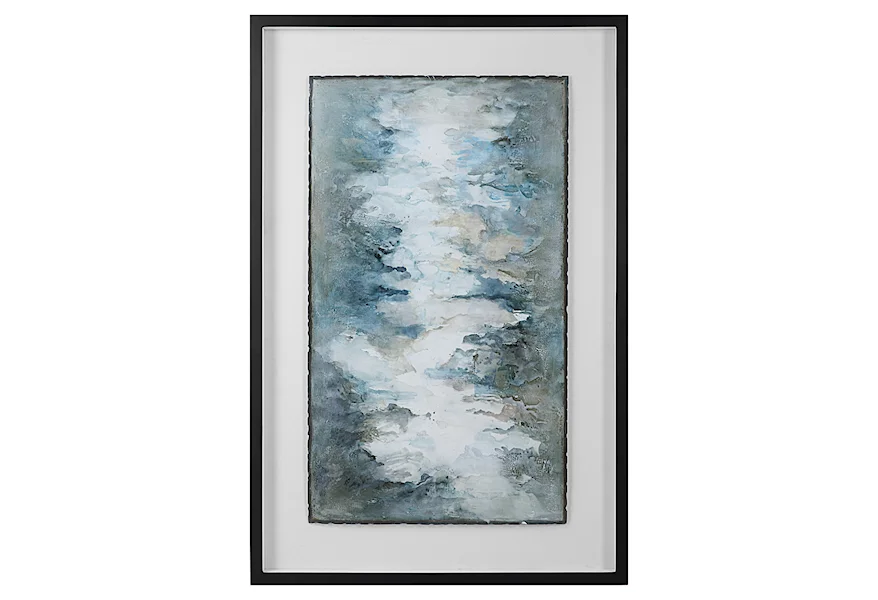 Lakeside Grande Lakeside Grande Framed Abstract Print by Uttermost at Esprit Decor Home Furnishings