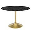 Modway Lippa 47" Marble Dining Table