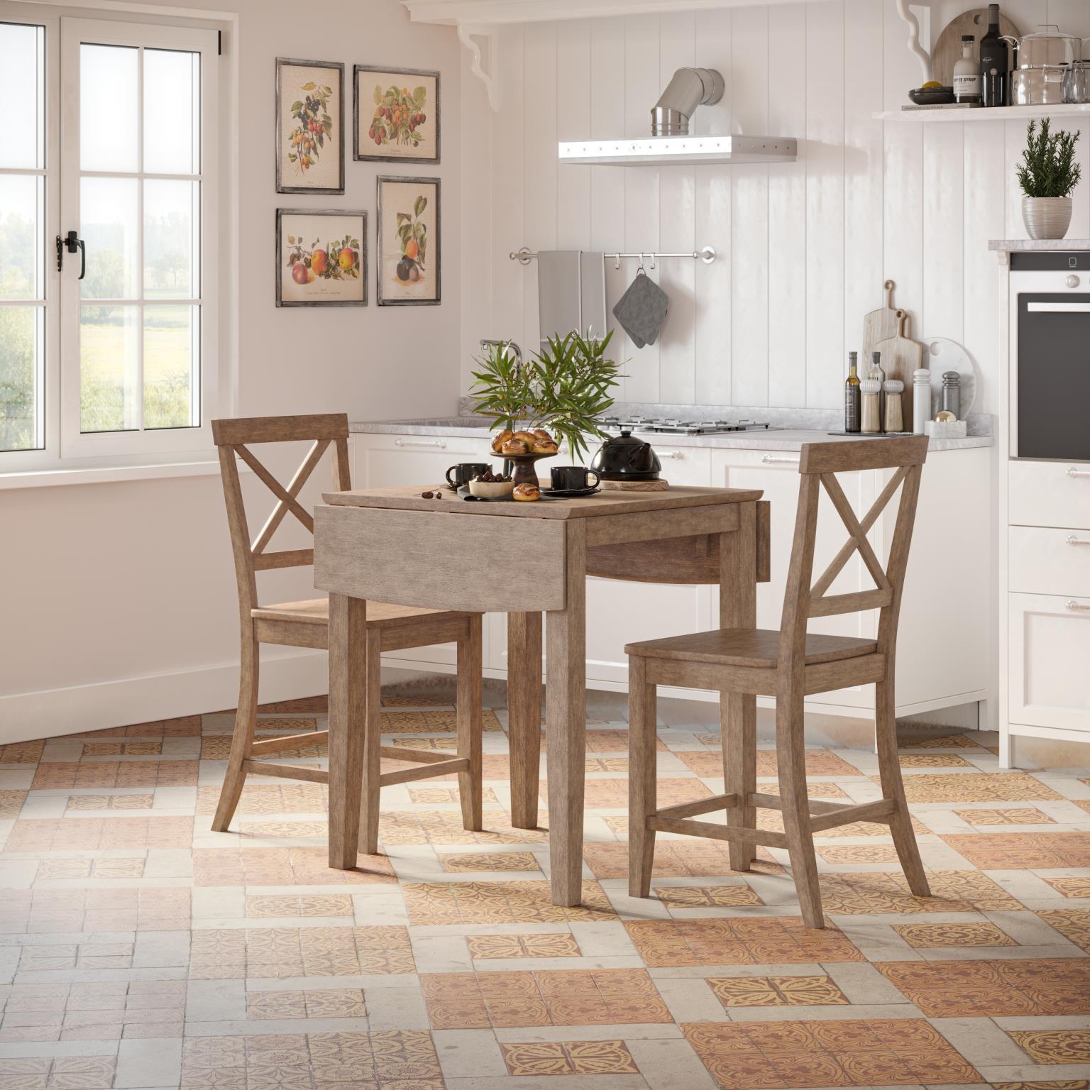 Jofran Eastern Tides 3-Piece Counter Dining Set