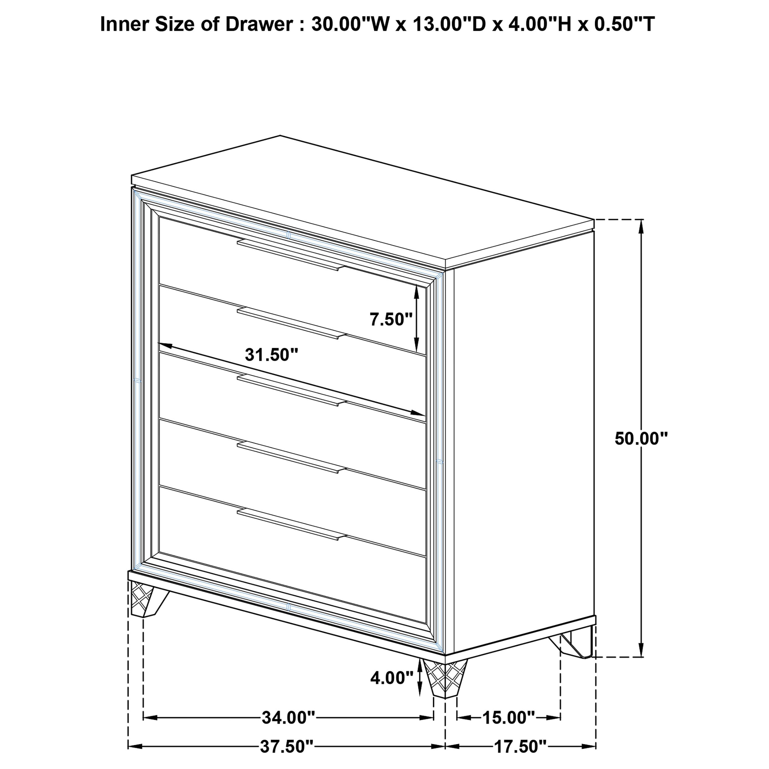 Coaster Marmore Marmore King Bedroom Set