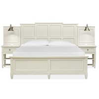 Cottage Style California King Wall Bed 